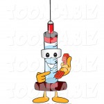 vector-illustration-of-a-cartoon-syringe-mascot-holding-a-telephone-by-toons4biz-6136